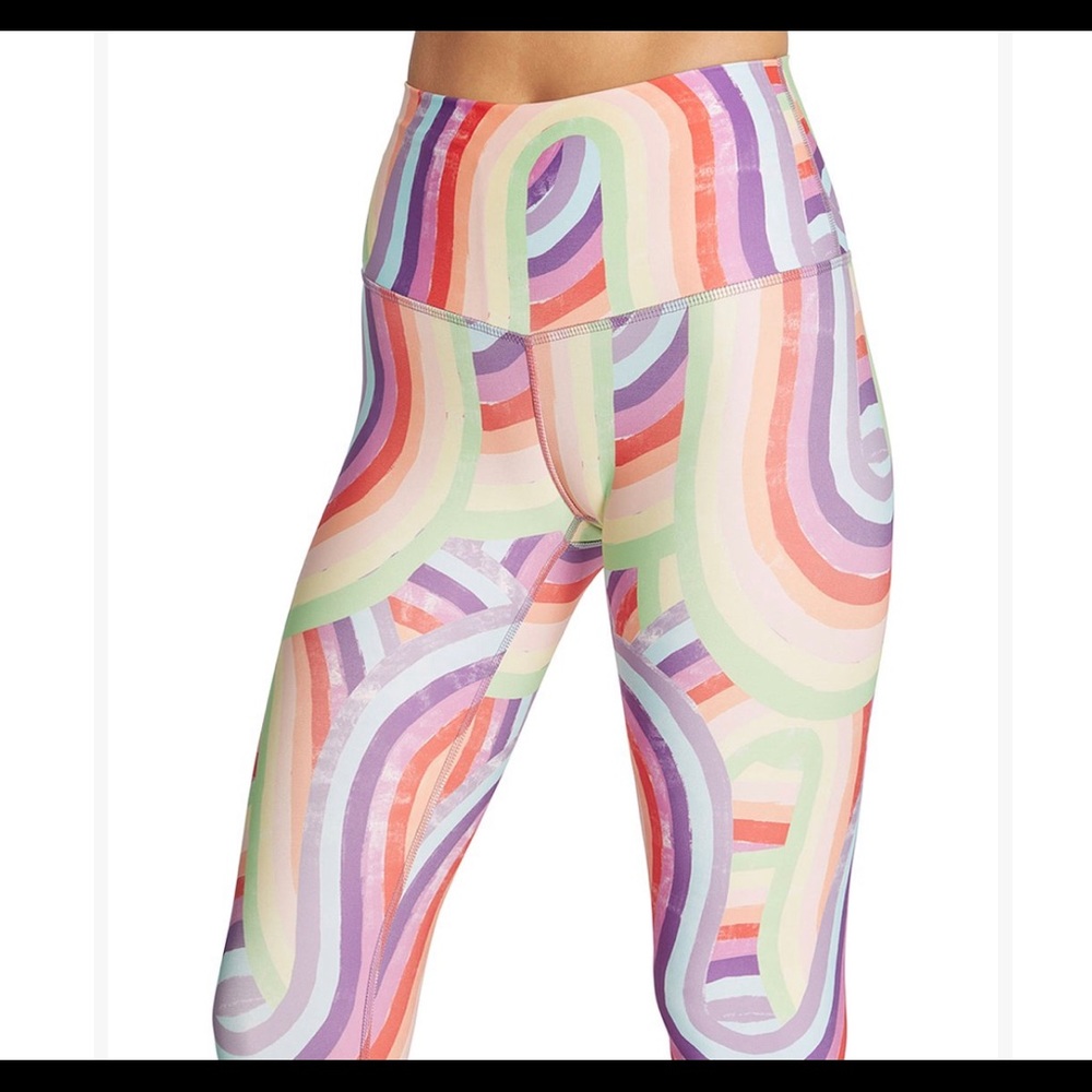 NWT Wildfox size small abstract rainbow leggings - Picture 2 of 7